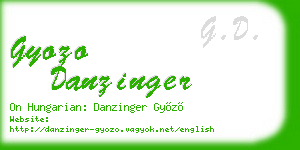 gyozo danzinger business card